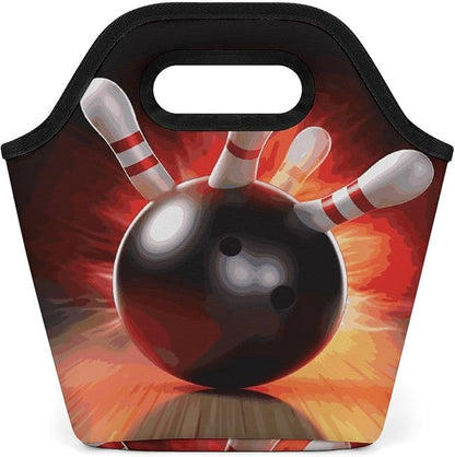 Bowling Ball Lunch Bag Cooler Bag Tote Bags | Reusable Portable Lunch Box by Unknown