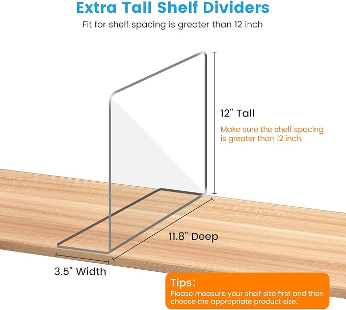 OKPOW Shelf Dividers Closet Organizer - Image 5
