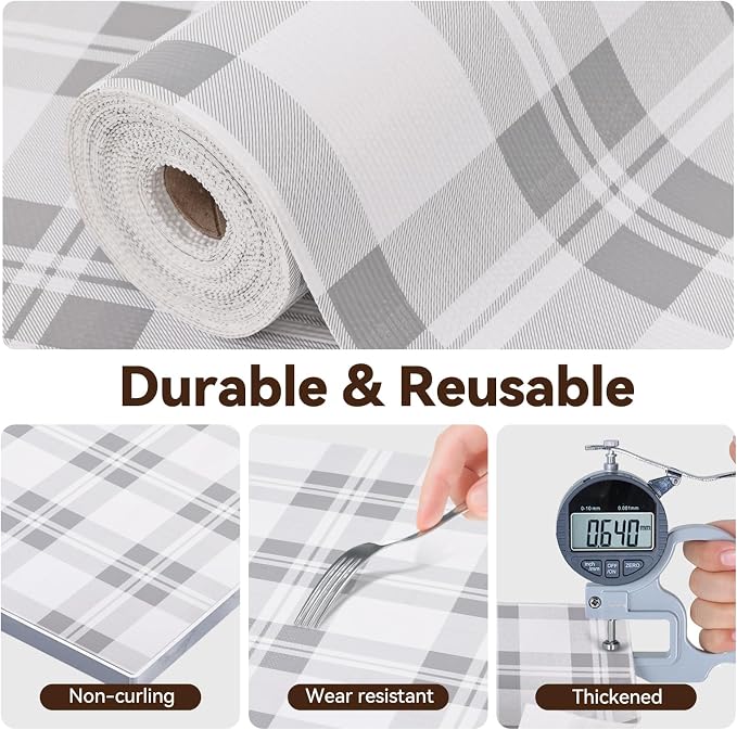 Drawer Shelf Liner for Kitchen Cabinets, Non Adhesive Slip Resistant Shelf - Image 6