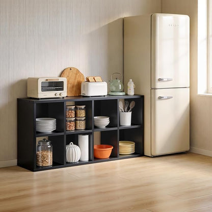 LUCKLIFE 8-Cube Storage Organizer, Stackable Modular Bookcase Shelf by Furnitureseries
