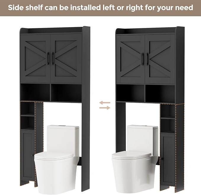 Homhedy Wooden Over The Toilet Storage Cabinet - Image 5