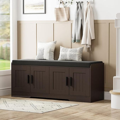 Homleke 2-Tier Storage Bench, Shoe Bench by Homleke