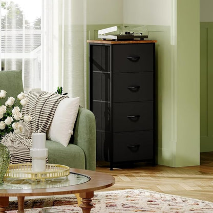 Somdot Dresser for Bedroom, 4 Drawer Storage Cabinet, Closet Organizer | Tall - Image 4