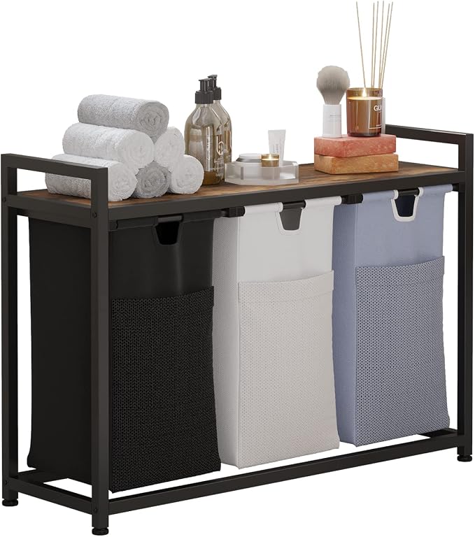 Laundry Basket Three Laundry Hamper by LIVEHOM