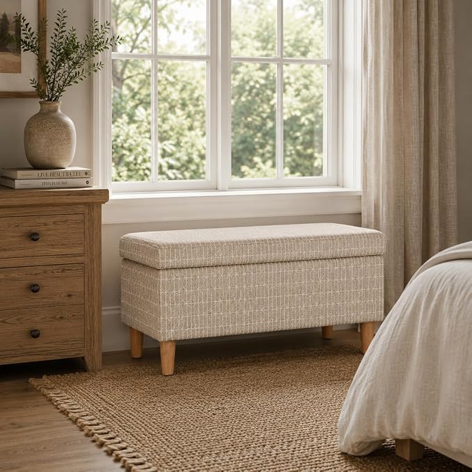 HomePop Malmo 36" Storage Bench - Image 4