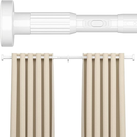 AIZESI 41-100 Inch Heavy Duty White Tension Curtain Rod by AIZESITENSIONROD