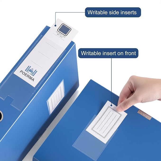 Storage File Boxes A4, Document File Folder Organizer Storage Filing Box - Image 4