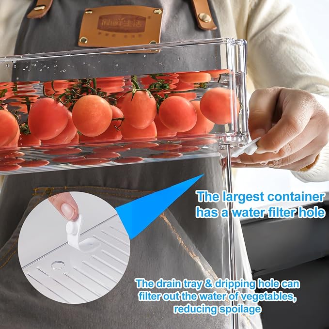 Pure Future 10-Pack Clear Fridge Organizer Containers - Image 6