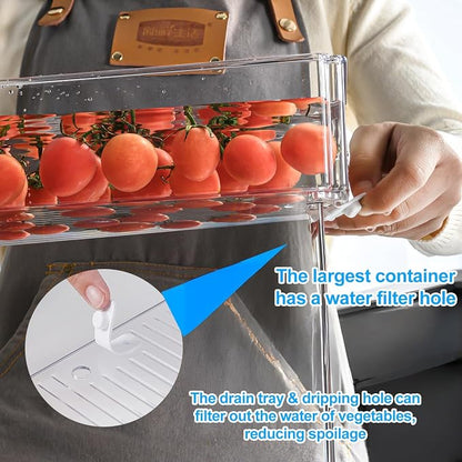 Pure Future 10-Pack Clear Fridge Organizer Containers - Image 6
