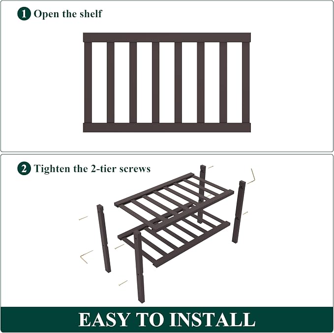 Smiry Bamboo Shoe Rack for Closet, 2 Tier Small Wooden Stackable Shoe Organizer - Image 6