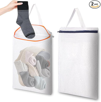 2-Pack Hanging Mesh Laundry Bags by Unknown