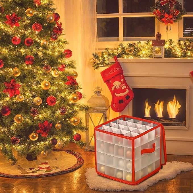 Christmas Ornament Storage Box, 4 Tier Christmas Storage Box - Image 2