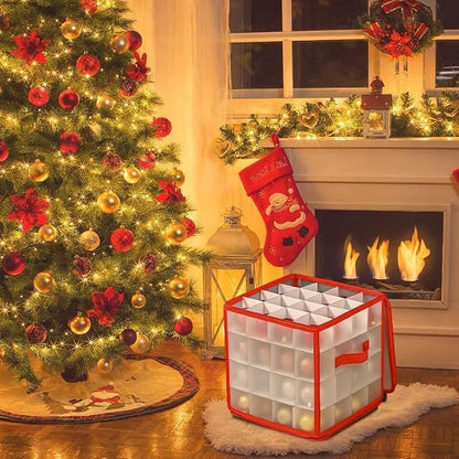 Christmas Ornament Storage Box, 4 Tier Christmas Storage Box - Image 2