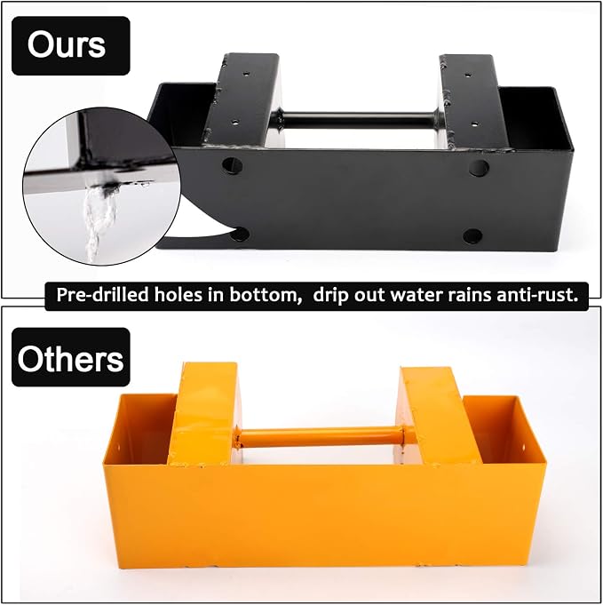 MOFEEZ Outdoor Firewood Log Storage Rack Bracket Kit, Fireplace Wood Storage - Image 5
