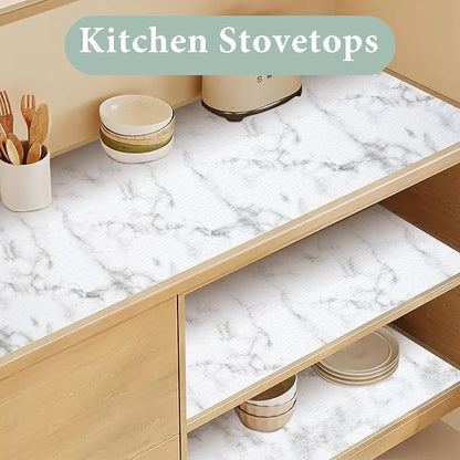 2-Layer Drawer and Shelf Liner for Kitchen Cabinet: 35.4 in X 19.69 Ft Non Slip - Image 6