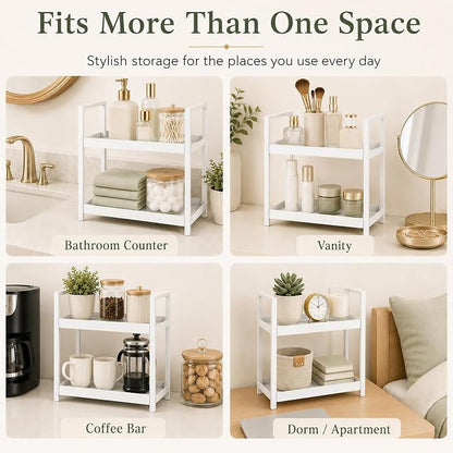 Bathroom Organizer Countertop, 2 Tier Counter Storage Shelf - Image 6