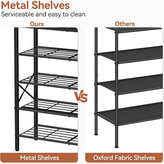 Shoe Rack for Entryway, 5 Tier Shoe Organizer - Image 8