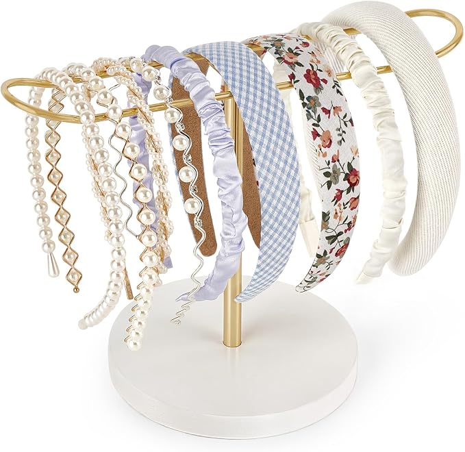 Dahey Headband Holder Metal Headband Organizer Hair Hoop Display Stand by Dahey