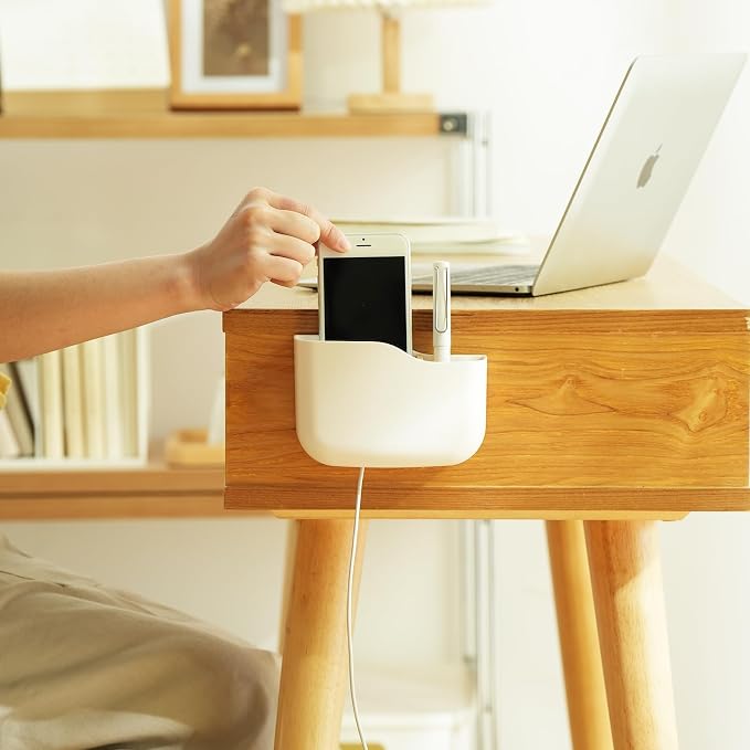 SUNFICON Wall Mount Remote Holder TV FAN Remote Control Holder Bedside Caddy - Image 7