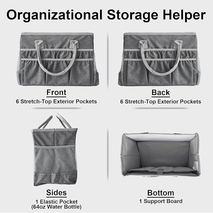 Cupohus Water-Resistant Art Organizer Tote Bag - Image 3