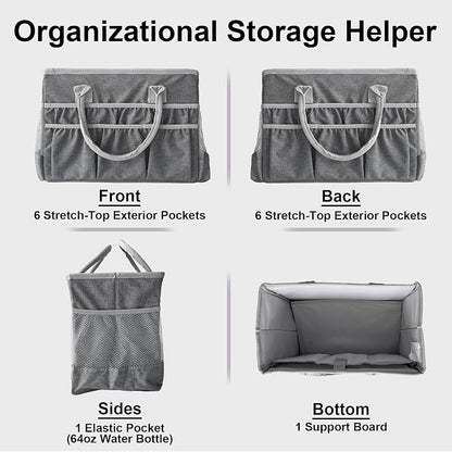 Cupohus Water-Resistant Art Organizer Tote Bag - Image 3