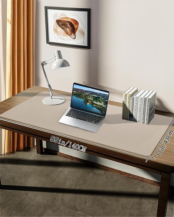 Extra Large Desk pad, Leather Desk Pad Protector, Office Desk Mat, Mouse Pad - Image 7