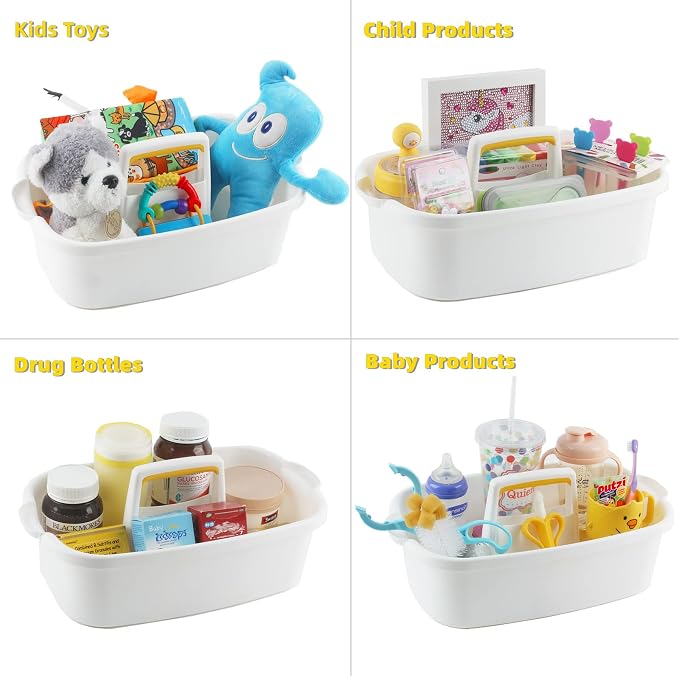 Shower Caddy Plastic Portable Basket Storage Organizer - Image 4