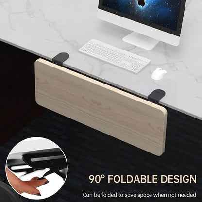 Sisyphy Ergonomics Desk Extender Tray, 29.5x9.5" Punch-Free Clamp on, Foldable - Image 6