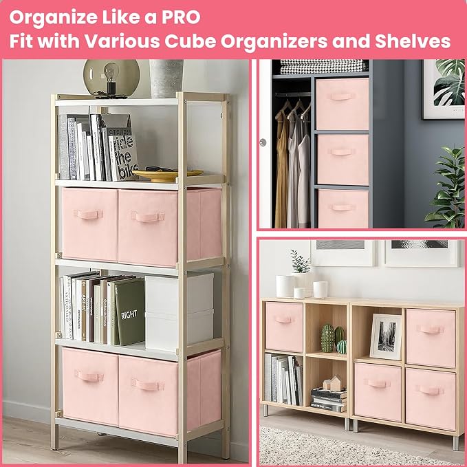 Criusia Storage Cubes- 11 Inch Cube Storage Bins - Image 4