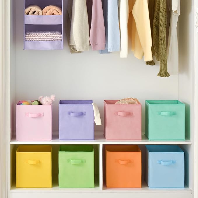 GRANNY SAYS 11 Inch Cube Storage Bins, Colorful Cube Storage Organizer - Image 3