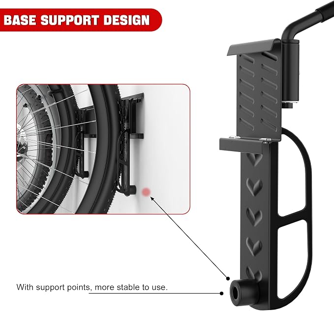 Ultrawall Swivel Bike Storage Rack, Adjustable Wall Mounted Bike Rack - Image 4