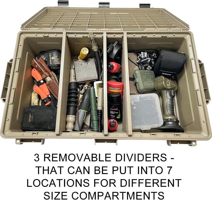 MTM ACDC50, Divided Ammo Crate Utility Box, Water Resistant, Ammo Storage Box - Image 6
