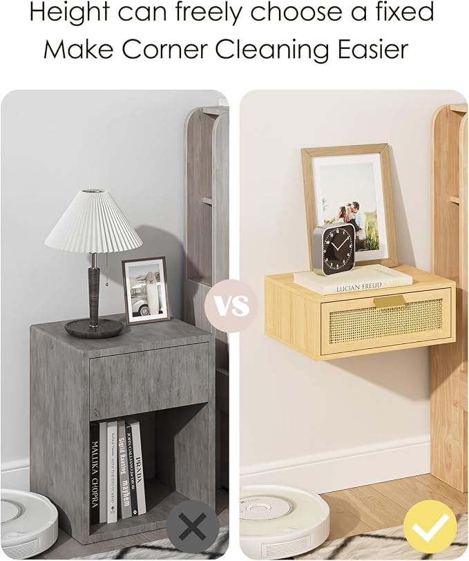 Aienvey Floating Nightstand, Floating Shelf - Image 3
