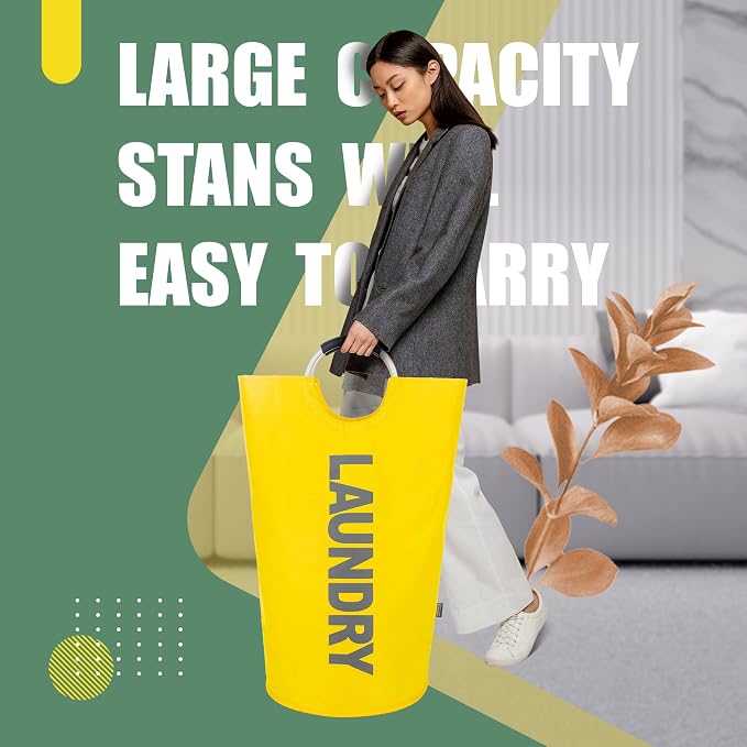 Caroeas 95L Pro Large Laundry Basket, Waterproof Laundry Hamper, Laundry Bag - Image 2