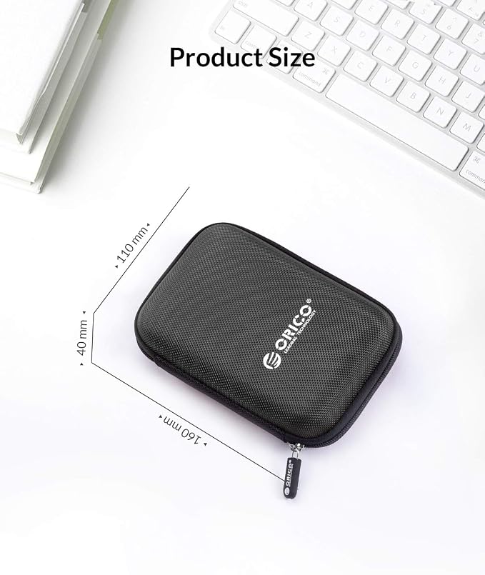 ORICO Hard Drive Case 2.5 inch External Drive Storage Carrying Bag Waterproof - Image 7