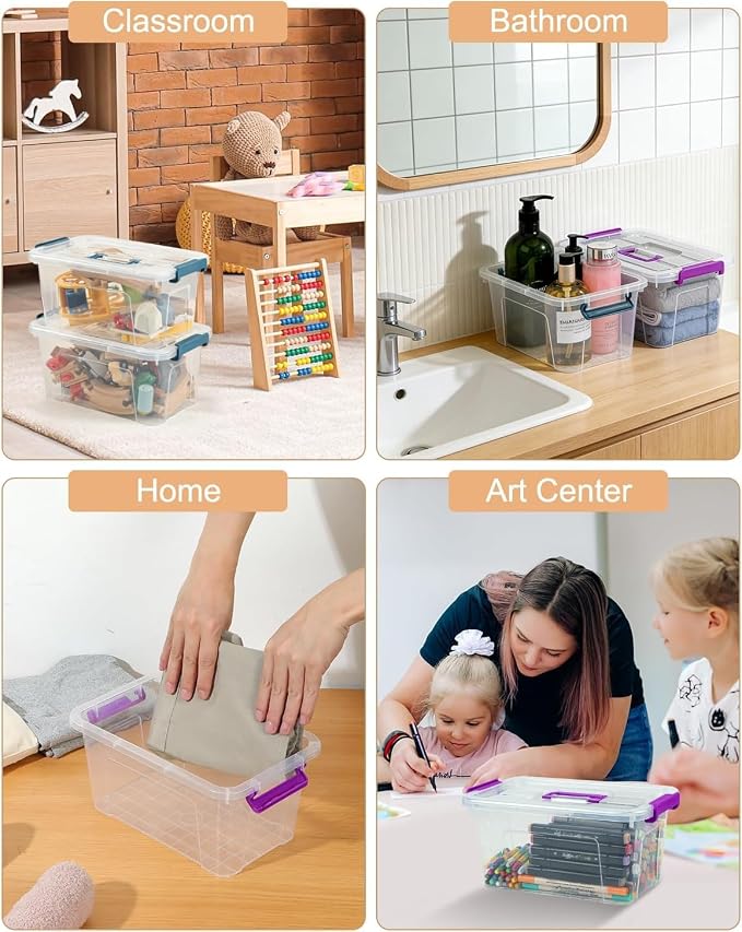 NUMIFUN Plastic Storage Bins - Image 8