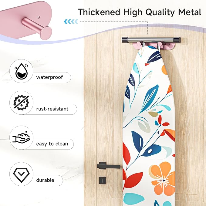Ironing Board Hanger Wall Mount, Ironing Board Holder - Image 6