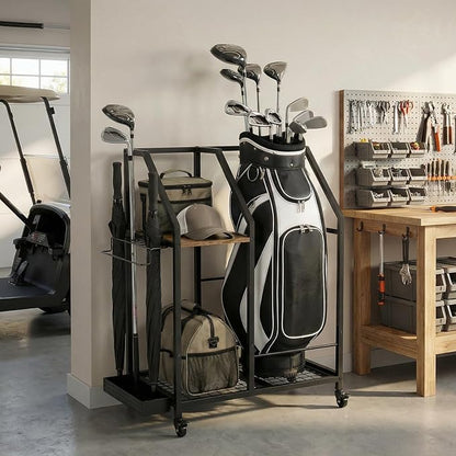 Golf Storage Organizer for Garage, Golf Bag Storage Rack - Image 2