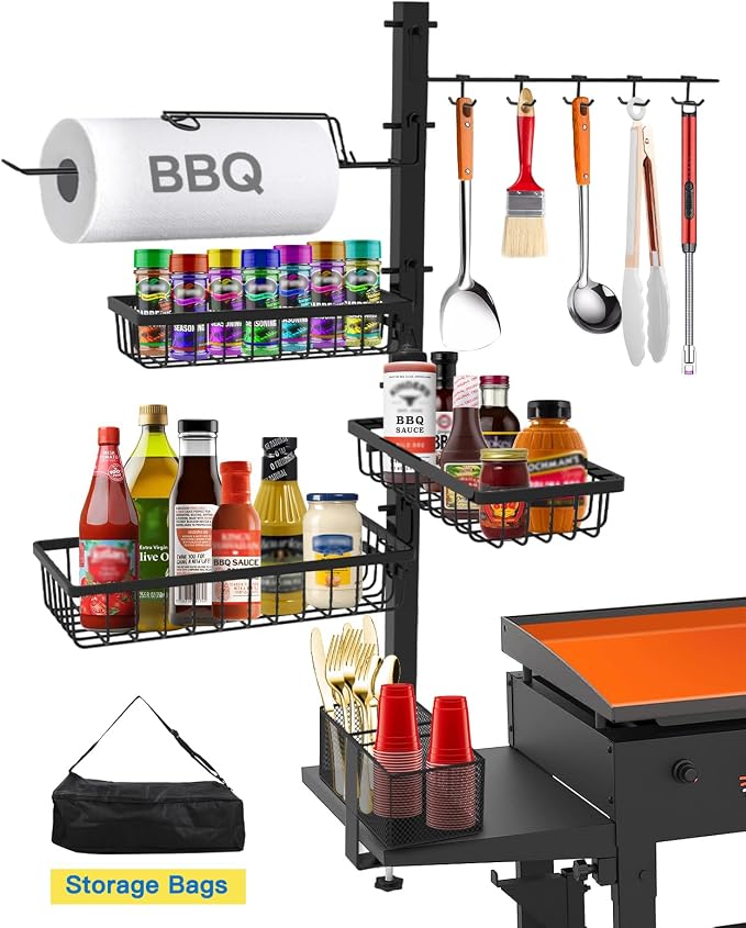 Griddle Caddy Organizer for Blackstone Griddle Accessories, Outdoor Kitchen by Concons