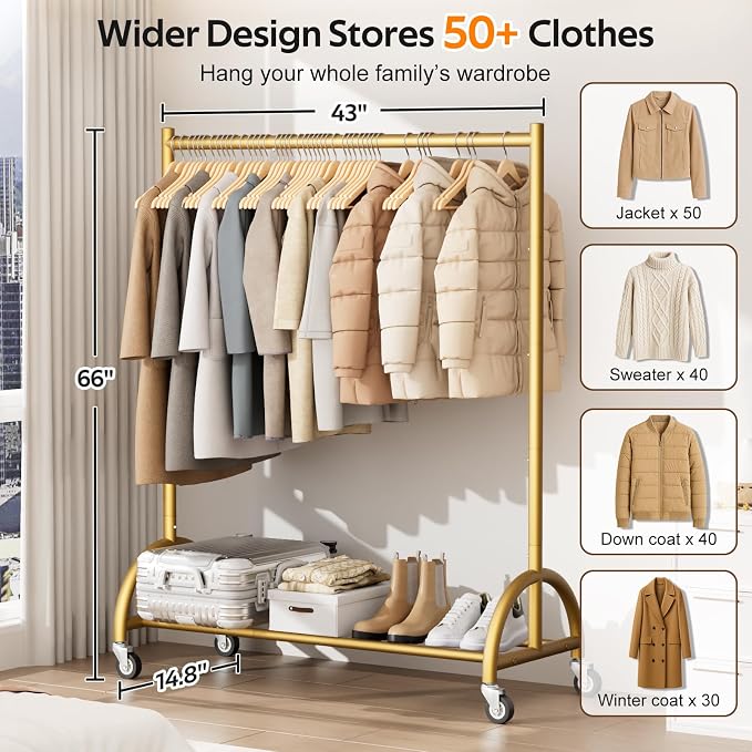 MISSLO Heavy Duty Clothing Rack - Image 2