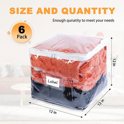 Clear Zippered Storage Bags Plastic Sweater Storage Bags - Image 2