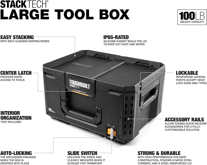 ToughBuilt StackTech Large Tool Box - Image 2