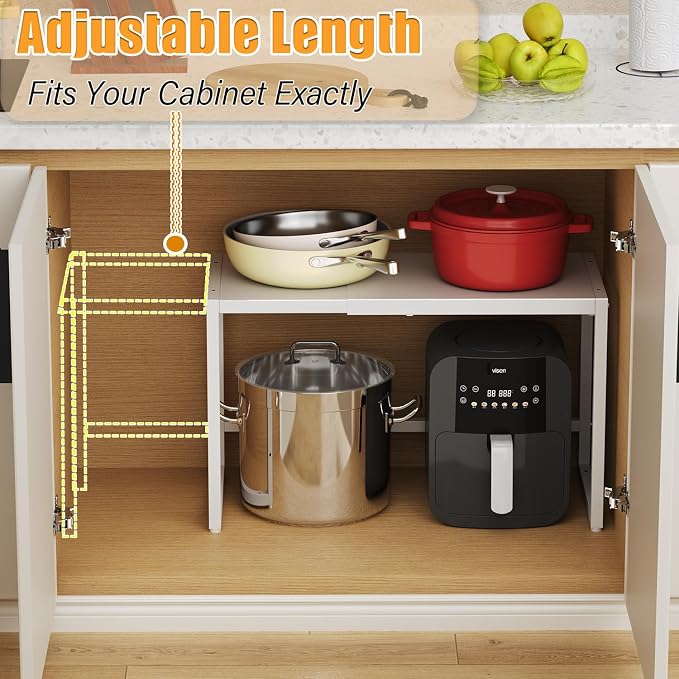 150 LBS Expandable Heavy Duty Storage Shelves, Metal Shelving Unit - Image 5