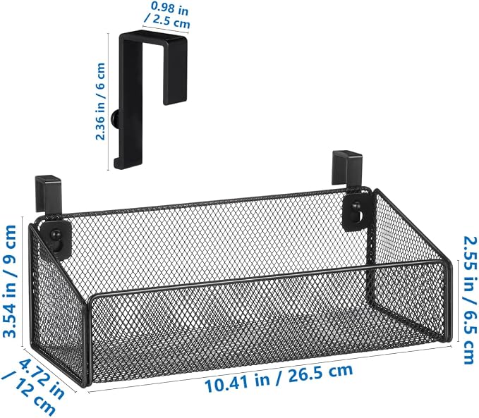Bedside Hanging Basket, Over The Bunk Bed Headboard Cubicle Shelf Rack - Image 5