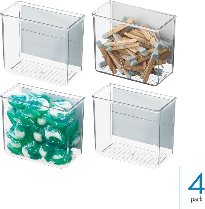 iDesign Magnetic Small Clear Plastic Organizer Bins - Image 2