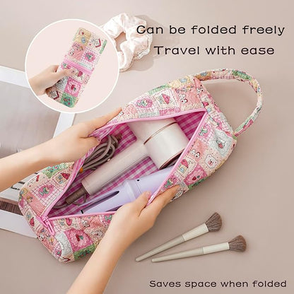 Quilted Hair Tools Travel Bag，Hair Styling Accessories Storage Case - Image 2
