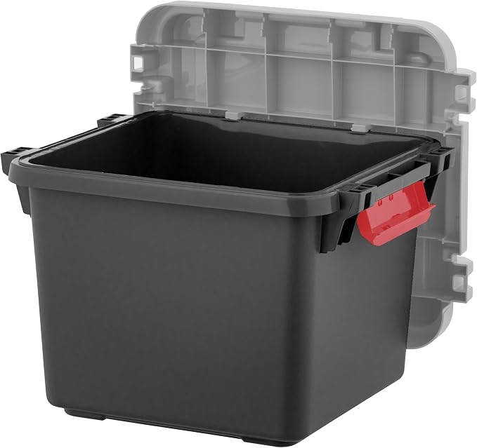 IRIS USA 4 Pack TrailBox, 8 Gallon Lockable Storage Trunk Box, Truck Bed Bin - Image 3