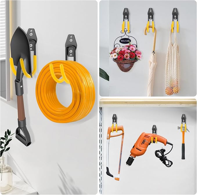 Heavy Duty Hose Hook, Garage Storage Utility Hooks, Garden Hose Hooks - Image 6