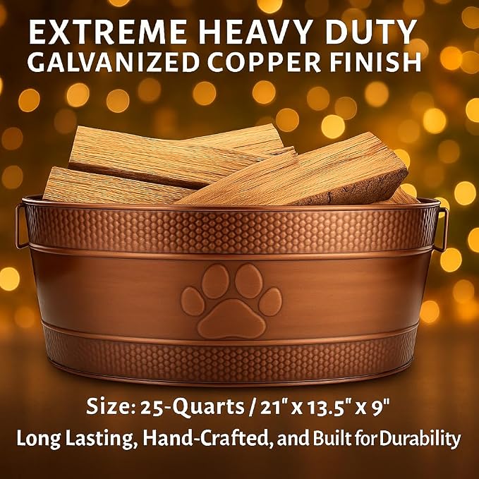 BREKX 25-Quart Tub for Firewood Storage Rack Log Holder - Image 4