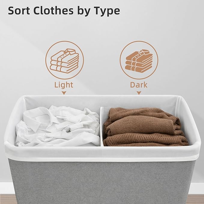 STORAGE MANIAC Double Laundry Hamper - Image 6